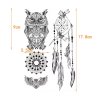 Lapač Sova Pierko Ornament Dočasné tetovanie(1)