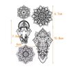 Set Mandala Slon Ornamenty Dočasné tetovanie (2)