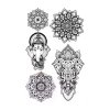Set Mandala Slon Ornamenty Dočasné tetovanie (1)