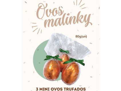 KIT 3 Mini Ovos Trufados