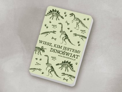 Gra WIESZ, KIM JESTEM? DINOŚWIAT w zabawny sposób przybliża dzieciom świat mezozoiku.