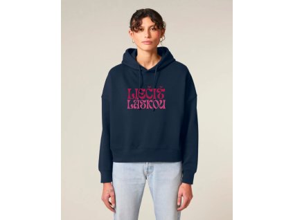 Dámska mikina Srdce - french navy