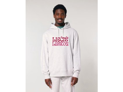 Unisex mikina Srdce - cool heather gray
