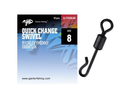 Giants fishing Rychlovýměnný obratlík Quick Change Swivel 10ks (Varianta vel.08)