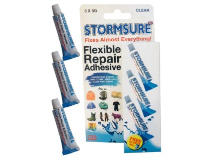 Snowbee Lepidlo Stormsure Clear Adhesive 3 x 5g