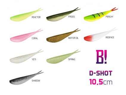 Umelá nástraha BOMB! D-SHOT | 10,5cm (Velikost Umělá nástraha BOMB! D-SHOT / 5ks 10,5cm/Reactor)