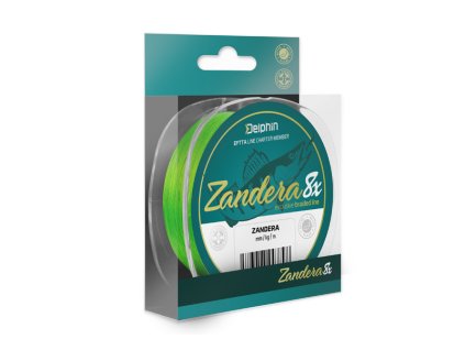 Delphin ZANDERA 8 fluo zelená / 0.10 >>>0.20mm (Velikost Delphin ZANDERA 8 / fluo zelená 0,10mm 6,9kg  150m)