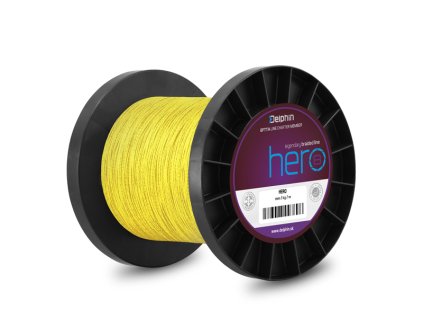 Delphin HERO 8 / fluo žlutá (Velikost Delphin HERO 8 / fluo žlutá 0,12mm 8,2kg  1000m)