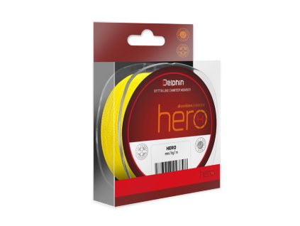 Delphin HERO 4 fluo žlutá / 0.12 >>> 0.50mm (Velikost Delphin HERO 4 / fluo žlutá 0,12mm 8,2kg  117m)