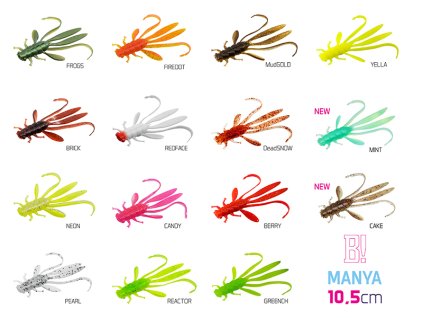 Nymfa Delphin MANYA UVs | 10,5cm (Velikost Nymfa Delphin MANYA UVs / 5ks 10.5cm/CANDY)