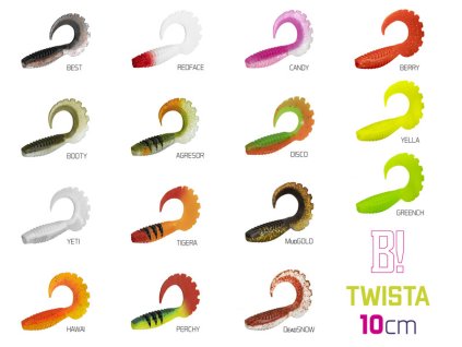 Umělá nástraha Delphin TWISTA UVs | 10cm (Velikost Umělá nástraha Delphin TWISTA UVs / 5ks 10cm/CANDY)