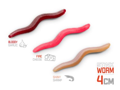 Umělá nástraha Delphin B! StinxWORM (Velikost Umělá nástraha Delphin B! StinxWORM Garlic / 50ks 4cm / BLOODY)
