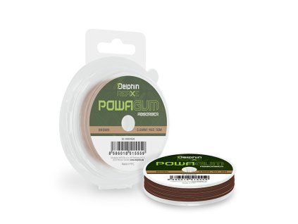 Delphin REAXE PowaGUM Absorber Hnědá (Velikost Delphin REAXE PowaGUM Absorber Hnědá 0.6mm/4kg/10m)