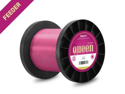 Delphin QUEEN Feeder / růžový (Velikost Delphin QUEEN Feeder / růžový 0,25mm 5,0kg 5000m)
