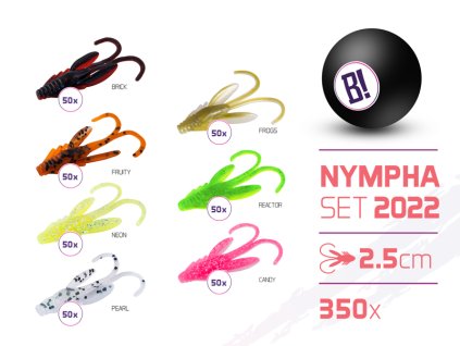 Sada nástrah BOMB Nympha barvy 2022 2,5cm / 350ks