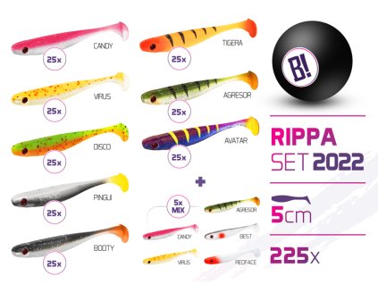 Sada nástrah BOMB Rippa barvy 2022 5cm / 225ks