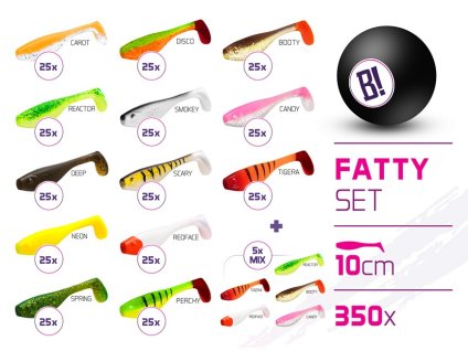 Sada nástrah BOMB Fatty 10cm / 350ks