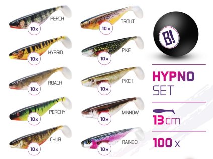 Sada nástrah BOMB Hypno 13cm / 100ks