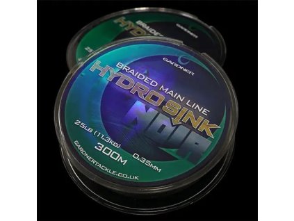 Gardner Splétaná šňůra Hydro-Sink Noir (Varianta 25lb (11.3kg) 0.35mm, 300m)