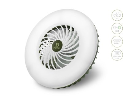 Ventilátor se světlem Delphin Ventix 7W/4400mAh