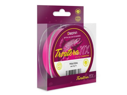 Delphin TROUTERA NX růžová / 0.045 >>> 0.085 mm (Velikost Delphin TROUTERA NX / růžová 0,045mm 1,7kg 135m)