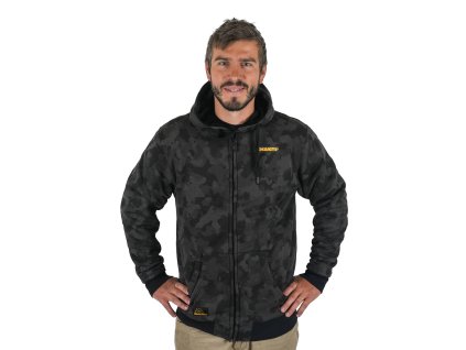 Mikbaits Bunda se zipem Black Camou Sherpa černá (Varianta Mikbaits Bunda se zipem Black Camou Sherpa černá M)