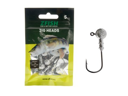 Zfish Jig Head - 5 ks (Gramáž 2 g - Háček 1)