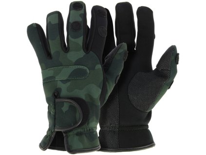 NGT Neoprén Rukavice Camo Gloves (Velikost L)