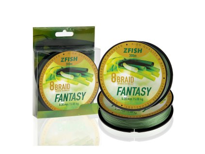 Zfish Šňůra Fantasy 8-Braid 300m (Průměr 0,20mm)