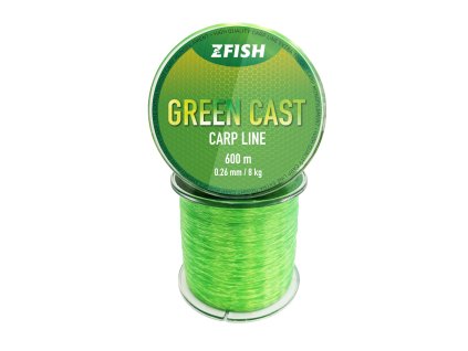 ZFISH Vlasec Green Cast Carp Line 600m (Průměr 0,26 mm)