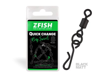 zfish obratlik quick change ring swivel matt vel 8