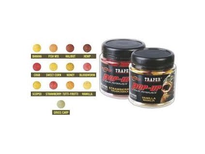 Traper Boilies Pop Up Expert 18mm Vanilka 50g (Velikost Boilies Pop Up Expert 18mm Banán 50g)
