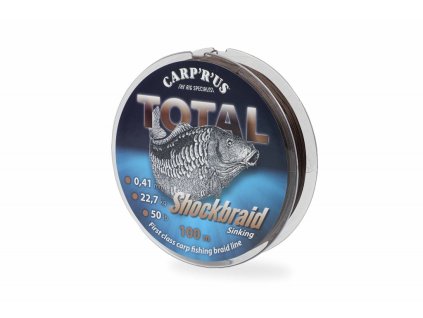 Carp´R´Us Pletená šňůra Total Shockbraid (Varianta Carp´R´Us Total Shock Braid 0,41mm, 100m, 22,68kg/50lb)