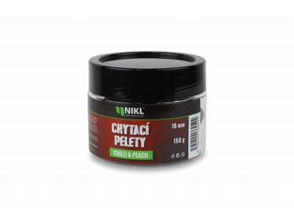 Nikl Chytací pelety Chilli & Peach 250ml (Varianta Nikl Chytací pelety Chilli & Peach 18mm, 250ml)