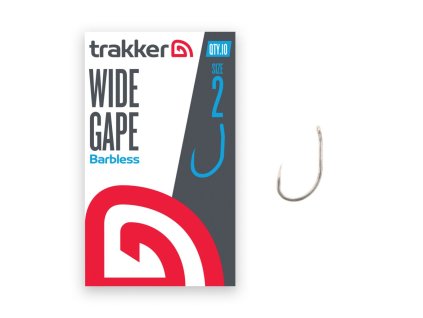 Trakker Háček Wide Gape Hooks (Barbless) (Varianta Trakker Háček - Wide Gape Hooks Size 8 (Barbless))