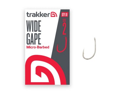 Trakker Háčky Wide Gape Hooks Micro Barbed 10ks (Varianta Trakker Háčky Wide Gape Hooks Micro Barbed 10ks - Velikost: 2, Balení: 10ks)