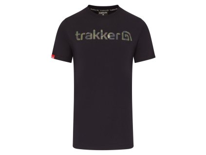 Trakker Tričko CR Logo T-shirt Black Camo (Varianta Trakker Tričko CR Logo T-shirt Black Camo - XXXL)
