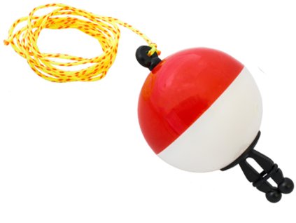 CSV Čihadlo odpadávací - koule 5,4x3,8 cm (Varianta bíločervené)