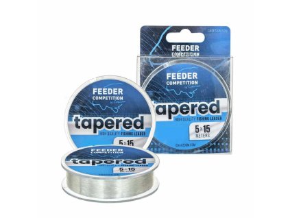 Carp Zoom Ujímaný vlasec Tapered Leader - 5x15 m (Varianta 0,18-0,28 mm/5,1-8,7 kg)