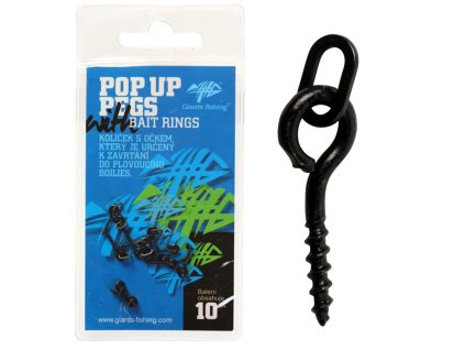 Giants fishing Kolíček s očkem Pop Up Pegs with Bait Rings (10ks)