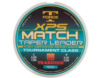 Trabucco Ujímaný vlasec TF XPS Match Taper Leader 10x15m (Varianta 0,165 - 0,221mm)