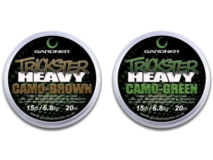 Gardner Spl. šňůra návazcová Trickster Heavy 20m/15lb (Varianta Brown)