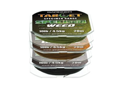 Gardner Spl. šňůra návazcová Target Speciskin 20m/10lb (Varianta Weed)