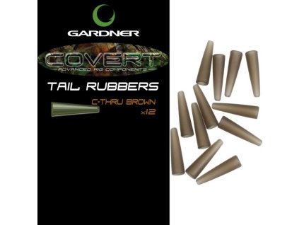 Gardner Převleky Covert Tail Rubbers (Varianta C-Thru Brown (průhledná hnědá))