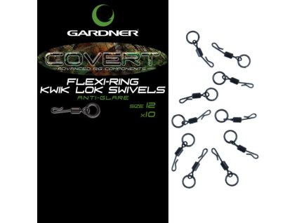 Gardner Obratlíky Covert Flexi Ring Kwik Lokvel (Varianta vel. 12)