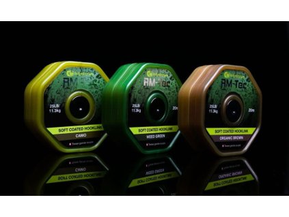 RidgeMonkey RM-TEC Soft Coated potahovaná šňůra 25lb/20m (Varianta camo)