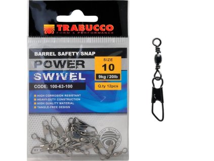 Trabucco karabinka s obratlíkem Barrel Safety Snap 12ks (Varianta vel.6 (13kg))