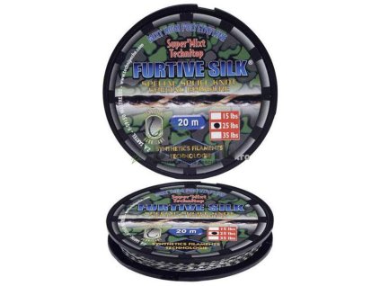Technipeche Těžká Splétaná šňůra FURTIVE SILK 20 m (Varianta 25 lbs)