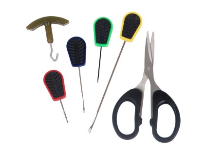 Leeda Sada jehel a nůžkami a utahovačem uzlů Rogue Nedle Set