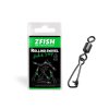 ZFISH Obratlík s Karabinou Rolling Swivel & Hooked Snap (Velikost 6/27Kg)